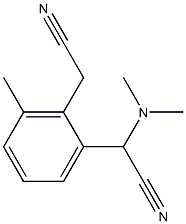 6-Methyl-2-[(dimethylamino)cyanomethyl]benzeneacetonitrile Structure