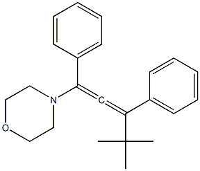 4-(1,3-Diphenyl-4,4-dimethyl-1,2-pentadienyl)morpholine