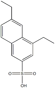 4,6-Diethyl-2-naphthalenesulfonic acid,,结构式