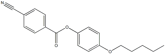 p-Cyanobenzoic acid p-(pentyloxy)phenyl ester Structure