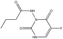 3-Butyrylamino-5-fluorouracil 结构式
