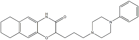 2-[3-[4-(Phenyl)piperazin-1-yl]propyl]-6,7,8,9-tetrahydro-2H-naphth[2,3-b][1,4]oxazin-3(4H)-one Structure