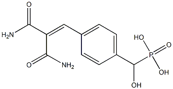 Hydroxy[4-(2,2-dicarbamoylethenyl)phenyl]methylphosphonic acid