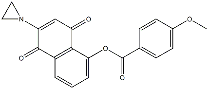 2-(1-Aziridinyl)-5-(4-methoxybenzoyloxy)-1,4-naphthoquinone