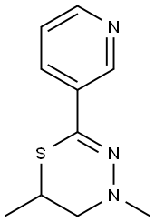 5,6-Dihydro-4,6-dimethyl-2-(3-pyridyl)-4H-1,3,4-thiadiazine
