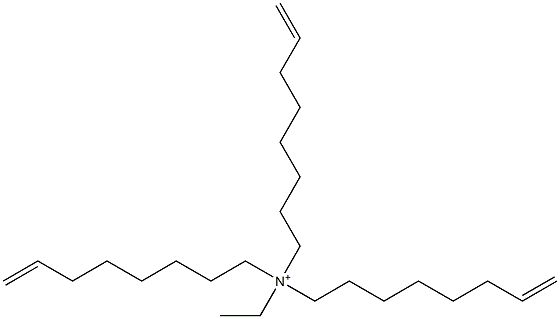 N-Ethyl-N,N,N-tri(7-octenyl)aminium Struktur