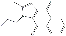 1-Propyl-2-methyl-1H-benz[f]indole-4,9-dione Structure