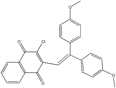 2-Chloro-3-[2,2-bis(4-methoxyphenyl)ethenyl]-1,4-naphthoquinone