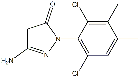 3-Amino-1-(2,6-dichloro-3,4-dimethylphenyl)-5(4H)-pyrazolone Structure