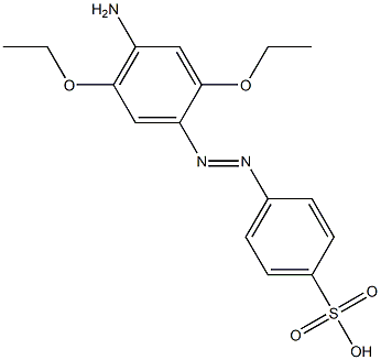 4-(4-Amino-2,5-diethoxyphenylazo)benzenesulfonic acid 结构式