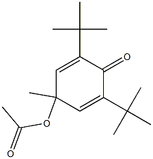 4-Acetoxy-2,6-di-tert-butyl-4-methyl-2,5-cyclohexadien-1-one Struktur