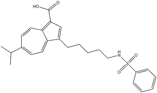 6-Isopropyl-3-[5-(phenylsulfonylamino)pentyl]azulene-1-carboxylic acid