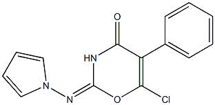 2-Pyrrolizino-5-phenyl-6-chloro-4H-1,3-oxazin-4-one|