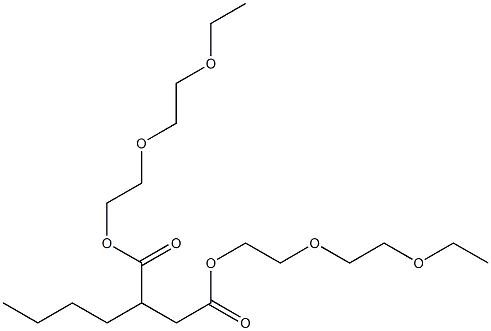 Butylsuccinic acid bis[2-(2-ethoxyethoxy)ethyl] ester Struktur