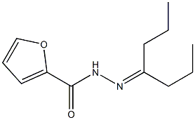 4-ヘプタノン2-フラニルカルボニルヒドラゾン 化学構造式