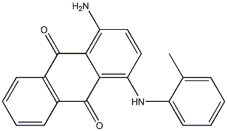 1-アミノ-4-(o-トルイジノ)アントラキノン 化学構造式