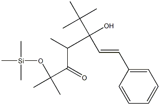 5-tert-Butyl-5-hydroxy-2,4-dimethyl-2-trimethylsilyloxy-7-phenyl-6-hepten-3-one 结构式