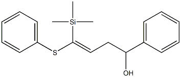 4-(Trimethylsilyl)-4-(phenylthio)-1-phenyl-3-buten-1-ol Structure