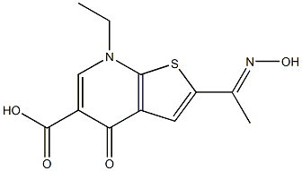2-[1-(Hydroxyimino)ethyl]-7-ethyl-4,7-dihydro-4-oxothieno[2,3-b]pyridine-5-carboxylic acid