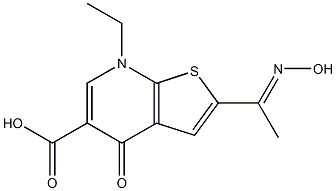  2-[1-(Hydroxyimino)ethyl]-7-ethyl-4,7-dihydro-4-oxothieno[2,3-b]pyridine-5-carboxylic acid