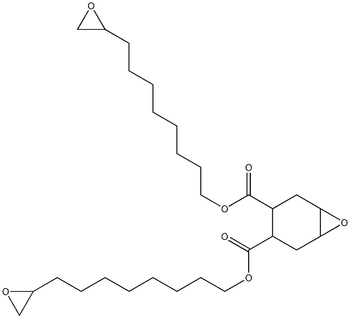 7-Oxabicyclo[4.1.0]heptane-3,4-dicarboxylic acid bis(9,10-epoxydecan-1-yl) ester Structure