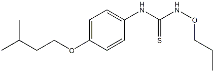 3-プロポキシ-1-(4-イソペンチルオキシフェニル)チオ尿素 化学構造式