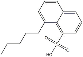 8-Pentyl-1-naphthalenesulfonic acid Structure