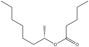 (+)-吉草酸(S)-1-メチルヘプチル 化学構造式