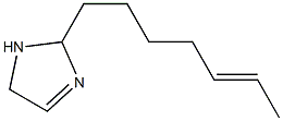 2-(5-Heptenyl)-3-imidazoline,,结构式