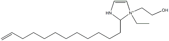 2-(11-Dodecenyl)-1-ethyl-1-(2-hydroxyethyl)-4-imidazoline-1-ium Struktur