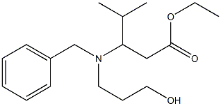 3-[Benzyl(3-hydroxypropyl)amino]-4-methylvaleric acid ethyl ester,,结构式