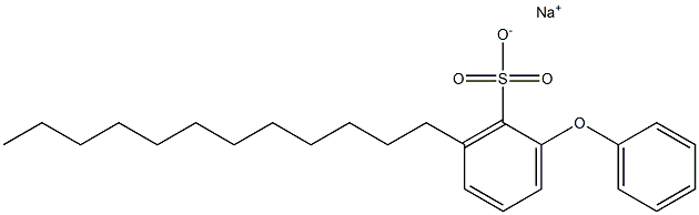 2-Phenoxy-6-dodecylbenzenesulfonic acid sodium salt Structure