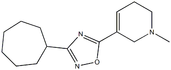 3-Cycloheptyl-5-[(1,2,5,6-tetrahydro-1-methylpyridin)-3-yl]-1,2,4-oxadiazole