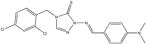  1-(p-Dimethylaminobenzylidene)amino-4-(2,4-dichlorobenzyl)-1H-1,2,4-triazole-5(4H)-thione