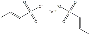 Bis(1-propene-1-sulfonic acid)calcium salt Structure