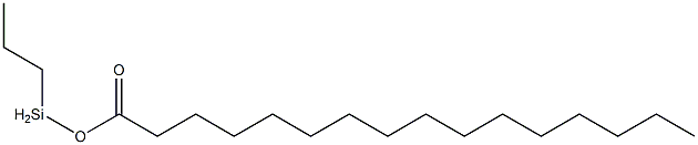 Palmitic acid propylsilyl ester,,结构式