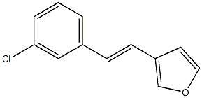 3-(3-Chlorostyryl)furan