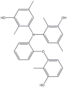 N,N-Bis(3-hydroxy-2,5-dimethylphenyl)-2-(3-hydroxy-2-methylphenoxy)benzenamine