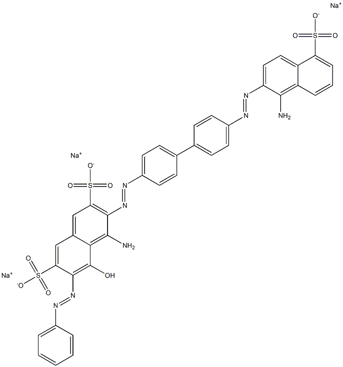 4-Amino-3-[[4'-[(1-amino-5-sulfo-2-naphtyl)azo]-1,1'-biphenyl-4-yl]azo]-5-hydroxy-6-(phenylazo)-2,7-naphthalenedisulfonic acid trisodium salt