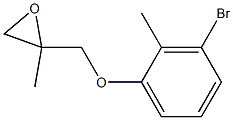 3-Bromo-2-methylphenyl 2-methylglycidyl ether Structure