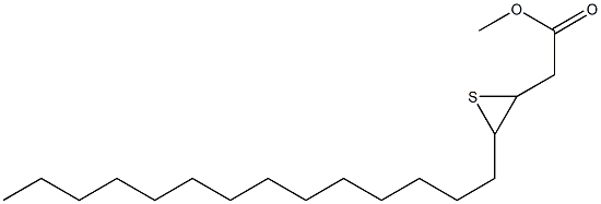 3,4-Epithiooctadecanoic acid methyl ester Structure