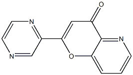 4-Oxo-2-(2-pyrazinyl)-4H-pyrano[3,2-b]pyridine Structure