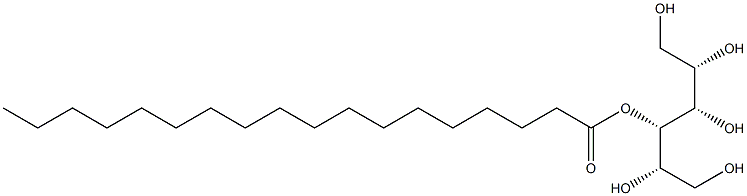 L-マンニトール4-オクタデカノアート 化学構造式