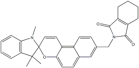 N-[[1',3',3'-Trimethylspiro[3H-naphtho[2,1-b]pyran-3,2'-indolin]-8-yl]methyl]-3,4,5,6-tetrahydrophthalimide Structure