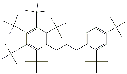 1-(Penta-tert-butylphenyl)-3-(2,4-di-tert-butylphenyl)propane,,结构式