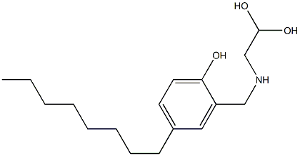 2-[(2,2-Dihydroxyethyl)aminomethyl]-4-octylphenol Structure