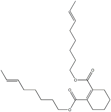 1-Cyclohexene-1,2-dicarboxylic acid bis(6-octenyl) ester,,结构式