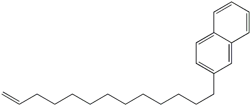 2-(12-トリデセニル)ナフタレン 化学構造式