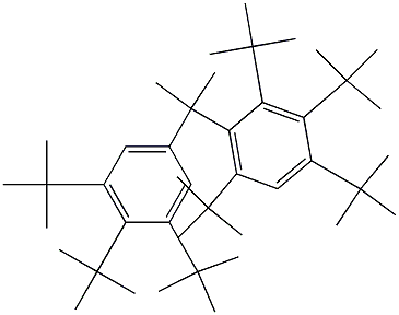 2-(2,3,4,6-Tetra-tert-butylphenyl)-2-(3,4,5-tri-tert-butylphenyl)propane Struktur