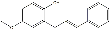 4-Methoxy-2-[(2E)-3-phenyl-2-propenyl]phenol Structure